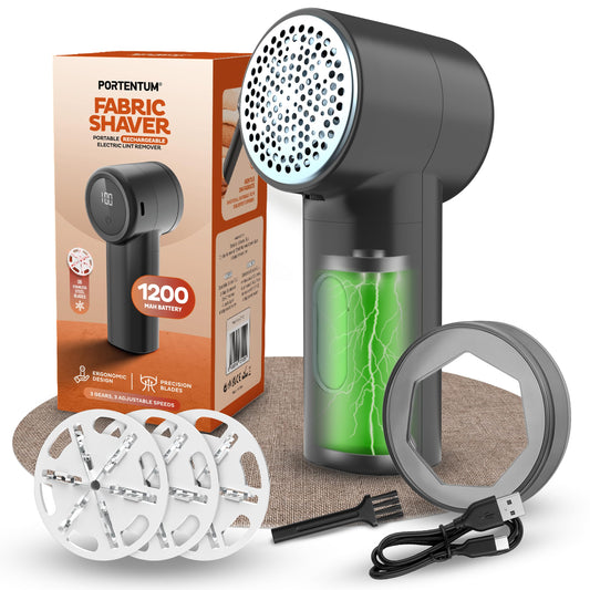 PORTENTUM Aparat electric de indepartare a scamelor – Afisaj LED,