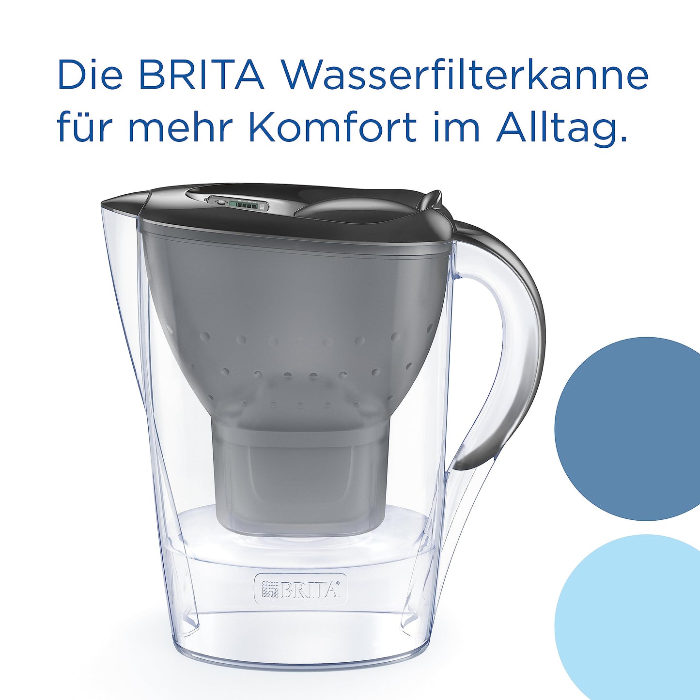 Carafa filtranta de apa BRITA Marella din grafit (2,4 l)